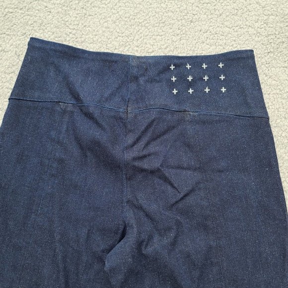 Ksubi Women Luna Denim Leggings Sz 28 Dark Blue Stretch Zippered Ankles  NWOT - Picture 10 of 10
